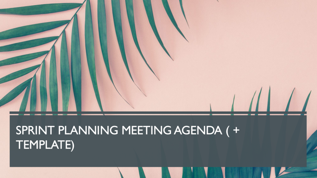 SprintPlanningMeetingAgenda