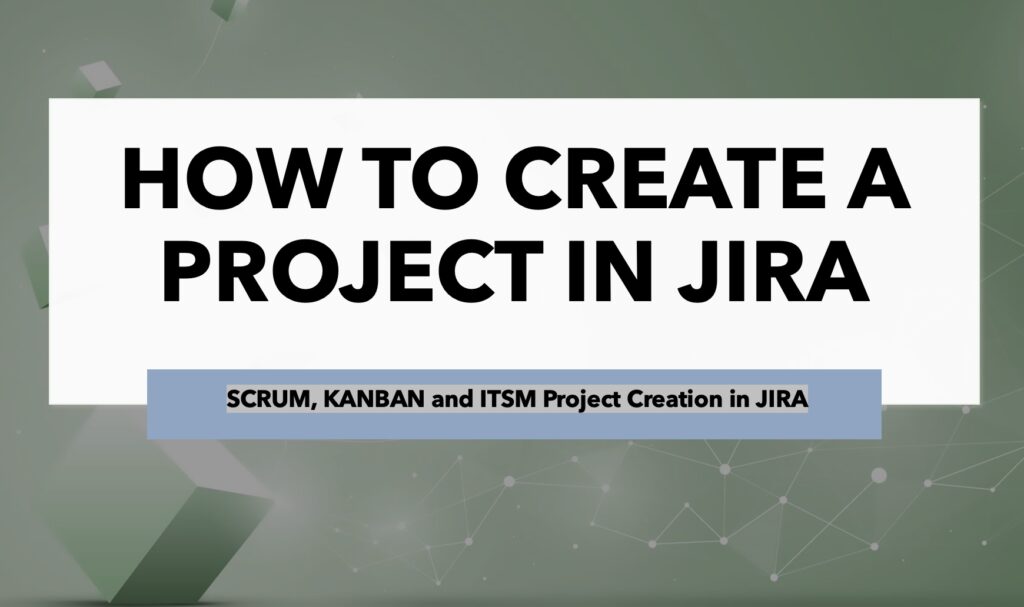 how to create a project in jira